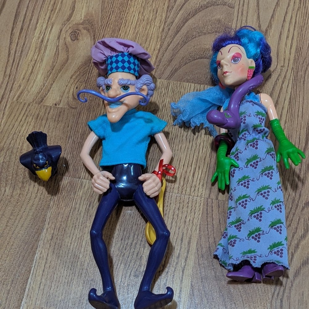 Peculiar Purple Pie Man and Sour Grapes Vintage Strawberry Shortcake Dolls